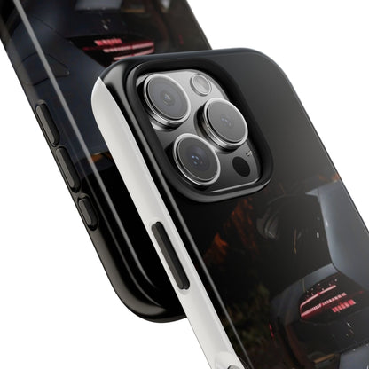 Capa Hatchback Preto Desportivo — Vista Traseira Fotografia Automóvelsim