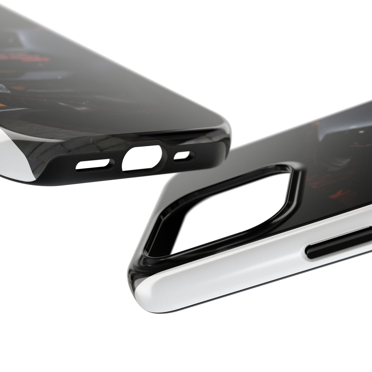 Capa Hatchback Preto Desportivo — Vista Traseira Fotografia Automóvelsim