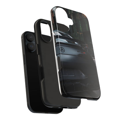 Capa Resistente para Telemóvel Car Lover — Design GT Preto Mate Vista Traseira