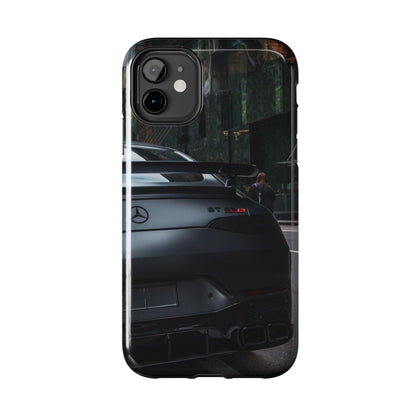 Capa Resistente para Telemóvel Car Lover — Design GT Preto Mate Vista Traseira