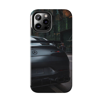 Capa Resistente para Telemóvel Car Lover — Design GT Preto Mate Vista Traseira