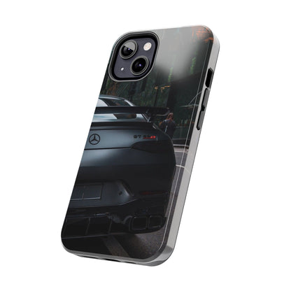 Capa Resistente para Telemóvel Car Lover — Design GT Preto Mate Vista Traseira