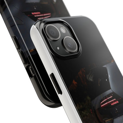 Capa Hatchback Preto Desportivo — Vista Traseira Fotografia Automóvelsim