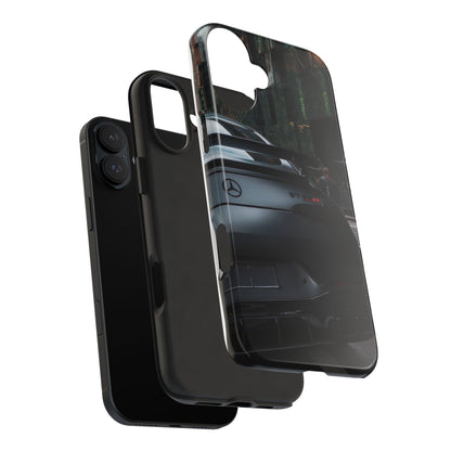 Capa Resistente para Telemóvel Car Lover — Design GT Preto Mate Vista Traseira