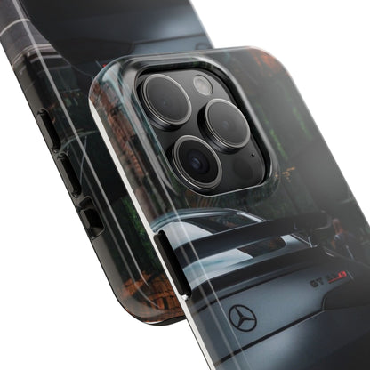 Capa Resistente para Telemóvel Car Lover — Design GT Preto Mate Vista Traseira