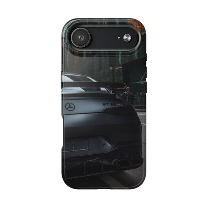 Capa Resistente para Telemóvel Car Lover — Design GT Preto Mate Vista Traseira