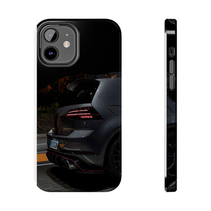 Capa Hatchback Preto Desportivo — Vista Traseira Fotografia Automóvelsim