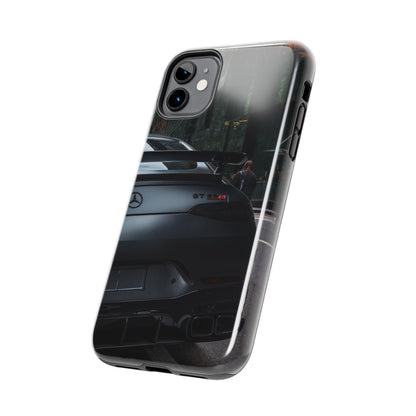 Capa Resistente para Telemóvel Car Lover — Design GT Preto Mate Vista Traseira