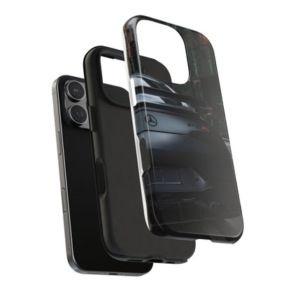 Capa Resistente para Telemóvel Car Lover — Design GT Preto Mate Vista Traseira