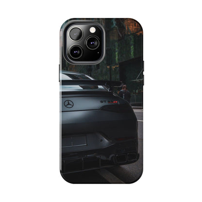 Capa Resistente para Telemóvel Car Lover — Design GT Preto Mate Vista Traseira
