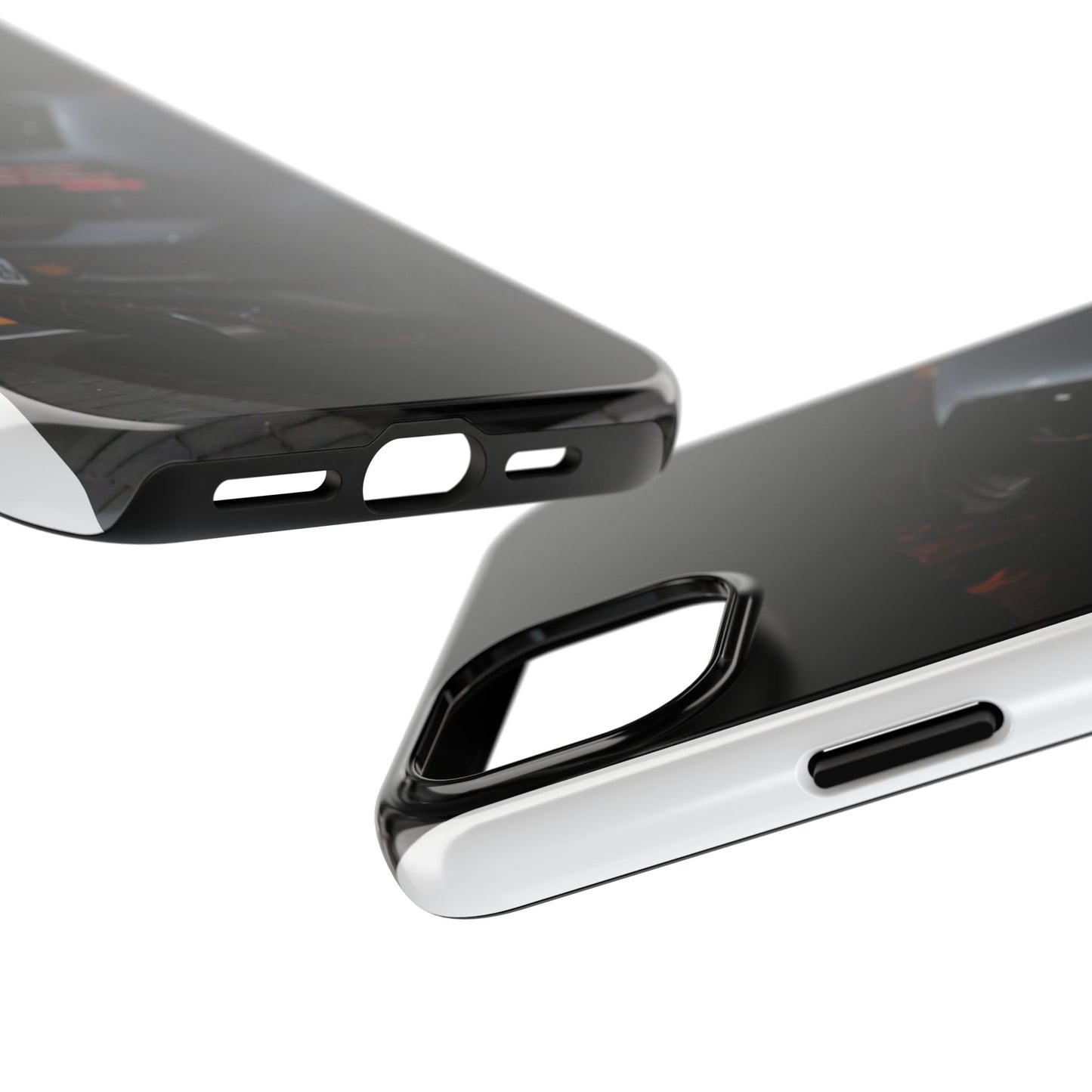 Capa Hatchback Preto Desportivo — Vista Traseira Fotografia Automóvelsim