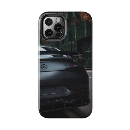 Capa Resistente para Telemóvel Car Lover — Design GT Preto Mate Vista Traseira