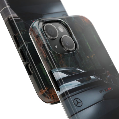 Capa Resistente para Telemóvel Car Lover — Design GT Preto Mate Vista Traseira