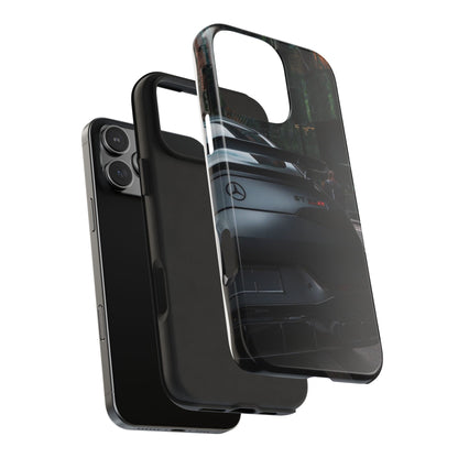 Capa Resistente para Telemóvel Car Lover — Design GT Preto Mate Vista Traseira