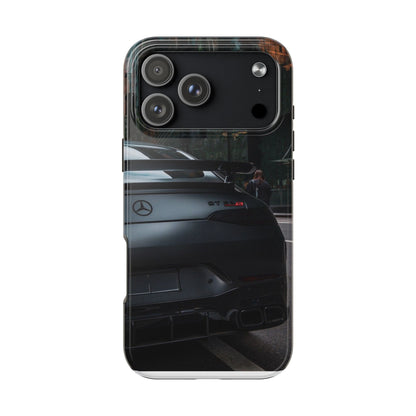 Capa Resistente para Telemóvel Car Lover — Design GT Preto Mate Vista Traseira