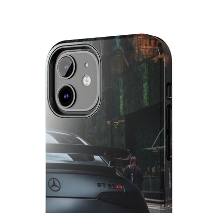 Capa Resistente para Telemóvel Car Lover — Design GT Preto Mate Vista Traseira